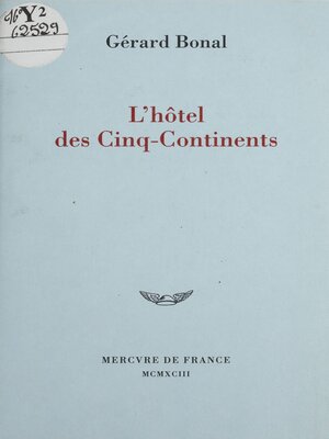 cover image of L'Hôtel des Cinq-Continents